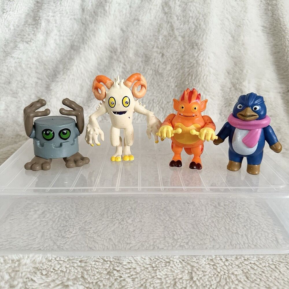 My Singing Monsters Lot Of 4 Figures PVC 3.5" Creature Toys
